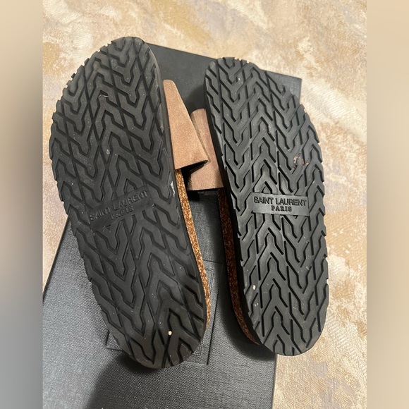 YSL suede embroidered slides - Picture 4 of 4
